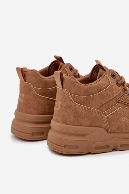 Sneakers tüüpi jalanõud meeste omad Big Star SS174281 HI-POLY SYSTEM pruunid värvi