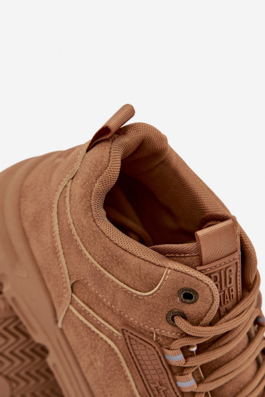 Sneakers tüüpi jalanõud meeste omad Big Star SS174281 HI-POLY SYSTEM pruunid värvi