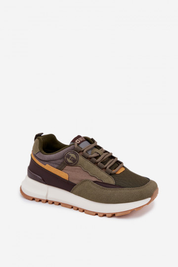 spordijalatsid Sneakers tüüpi jalanõud meeste omad Big Star RR174280 HI-POLY SYSTEM khakivärvi