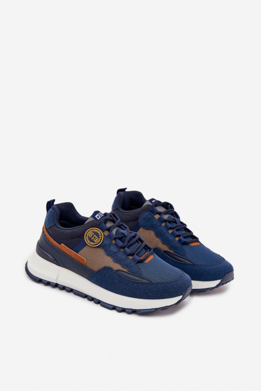 spordijalatsid Sneakers tüüpi jalanõud meeste omad Big Star RR174279 HI-POLY SYSTEM tumesinist värvi