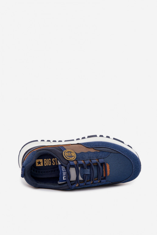 spordijalatsid Sneakers tüüpi jalanõud meeste omad Big Star RR174279 HI-POLY SYSTEM tumesinist värvi