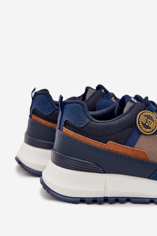 spordijalatsid Sneakers tüüpi jalanõud meeste omad Big Star RR174279 HI-POLY SYSTEM tumesinist värvi