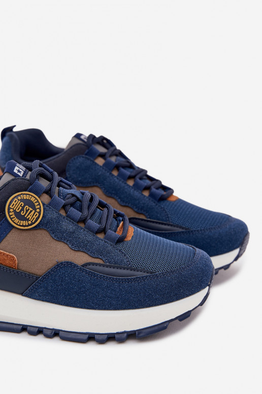 spordijalatsid Sneakers tüüpi jalanõud meeste omad Big Star RR174279 HI-POLY SYSTEM tumesinist värvi