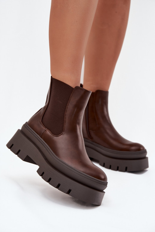 voodriga stiilsed saapad Pealiste omad platvormiga Czekoladosissee Ismira voodriga stiilsed saapad Pealiste omad platvormiga Czekoladosissee Ismira