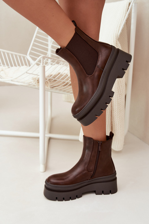 voodriga stiilsed saapad Pealiste omad platvormiga Czekoladosissee Ismira voodriga stiilsed saapad Pealiste omad platvormiga Czekoladosissee Ismira