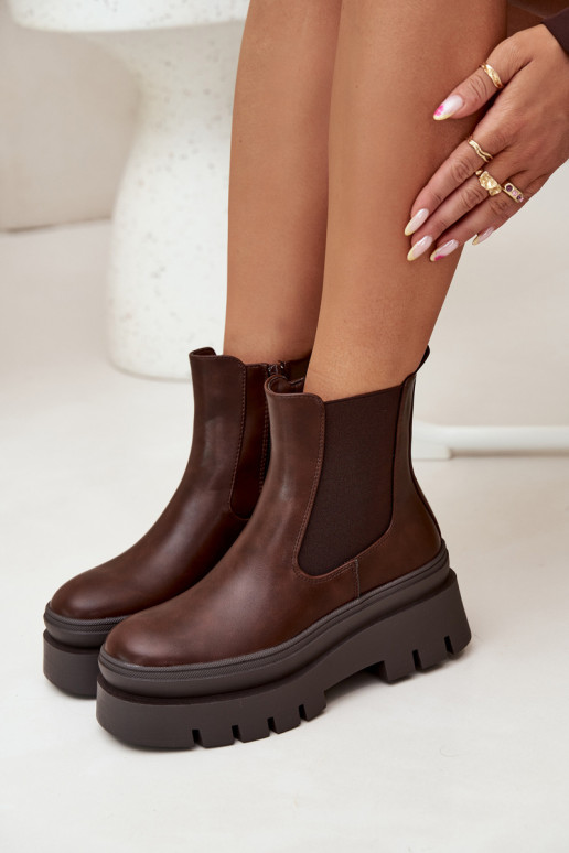 voodriga stiilsed saapad Pealiste omad platvormiga Czekoladosissee Ismira voodriga stiilsed saapad Pealiste omad platvormiga Czekoladosissee Ismira