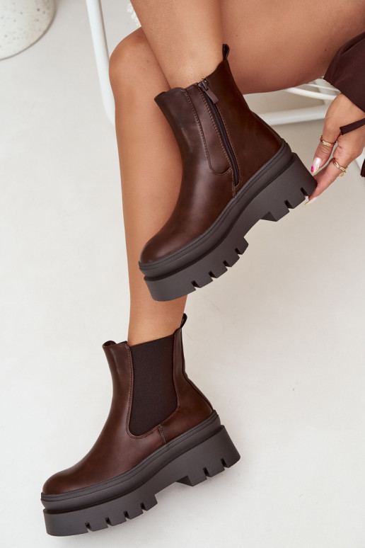 voodriga stiilsed saapad Pealiste omad platvormiga Czekoladosissee Ismira voodriga stiilsed saapad Pealiste omad platvormiga Czekoladosissee Ismira