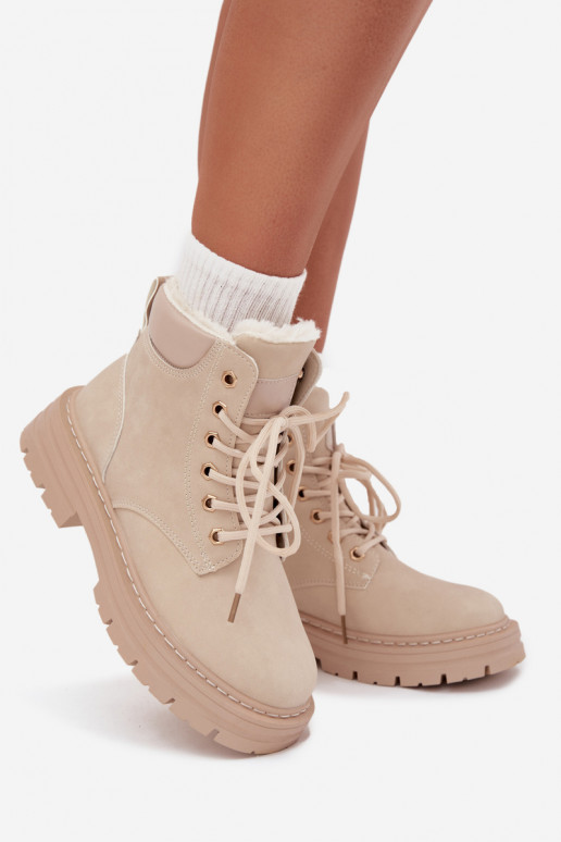 jalanõud Pealiste omad voodriga karusnahaga Lossi juurde Elevandiluu värvi Tharika