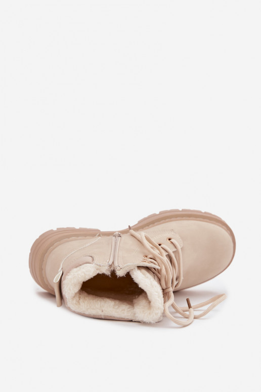 jalanõud Pealiste omad voodriga karusnahaga Lossi juurde Elevandiluu värvi Tharika