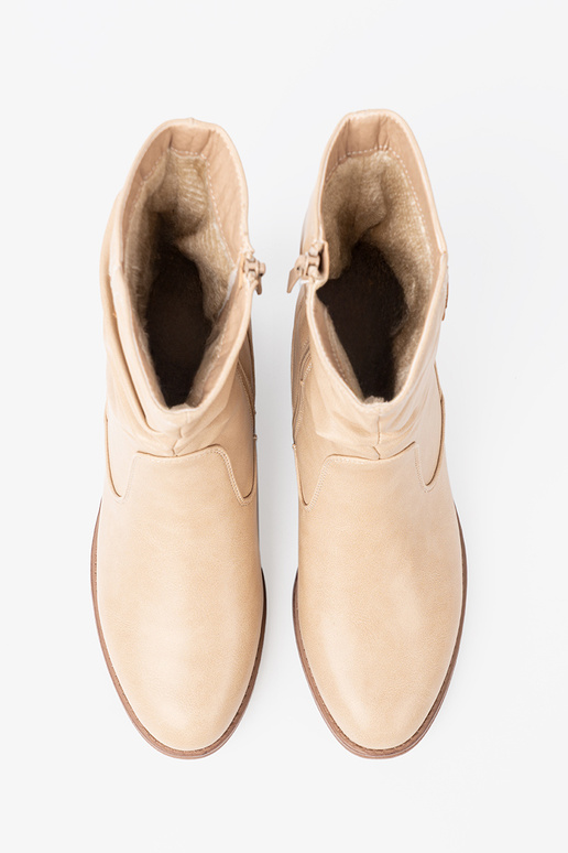 Komfortosissee lumesaapad beež z marszczeniami