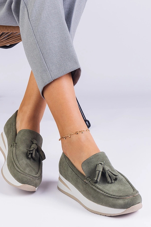 Rohelised naiste platvormkingad...