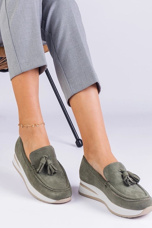 Rohelised naiste platvormkingad...