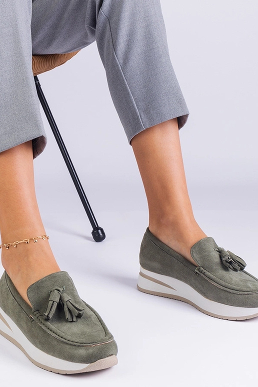 Rohelised naiste platvormkingad...