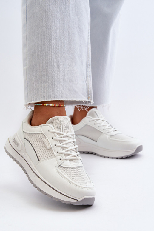 Sneakers tüüpi jalanõud Pealiste omad Big Star NN274A089 valget värvi