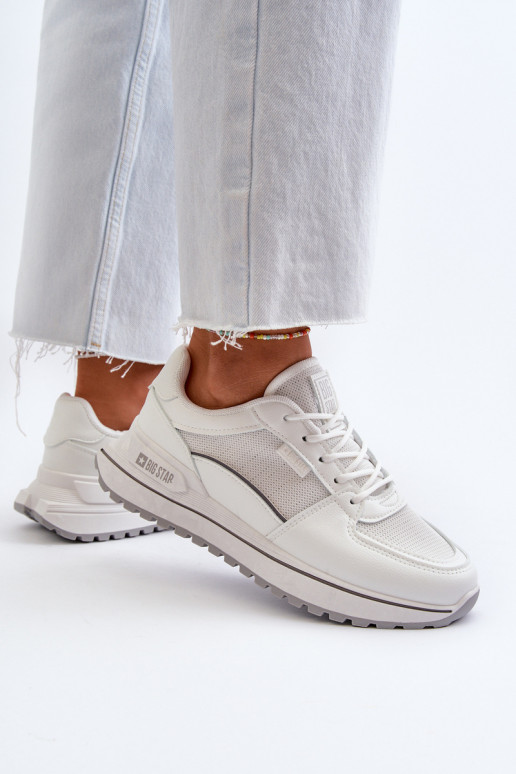 Sneakers tüüpi jalanõud Pealiste omad Big Star NN274A089 valget värvi