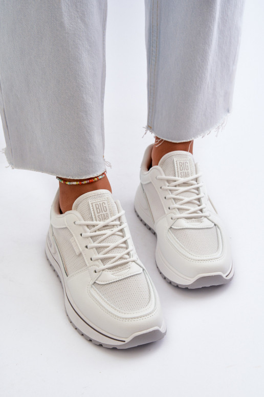 Sneakers tüüpi jalanõud Pealiste omad Big Star NN274A089 valget värvi