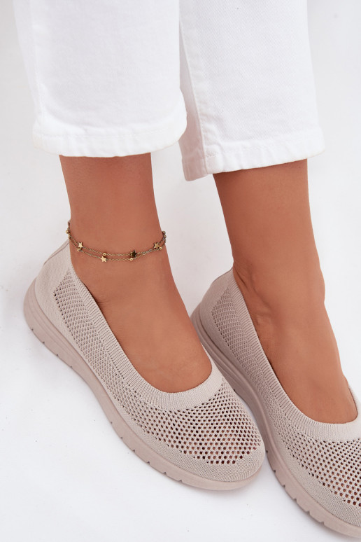 Võrk Baleriinad Pealiste omad IN Sportosisseym Stylu beeži värvi Virella