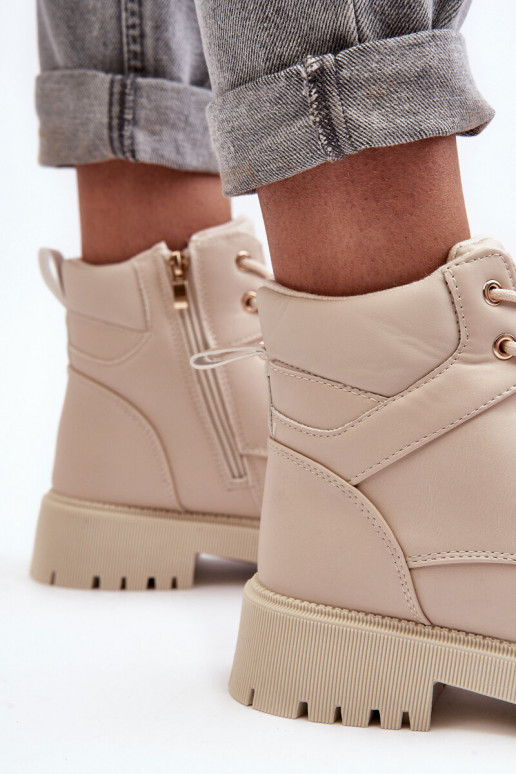 Pealiste omad jalanõud tõmblukuga voodriga beeži värvi Gremiva