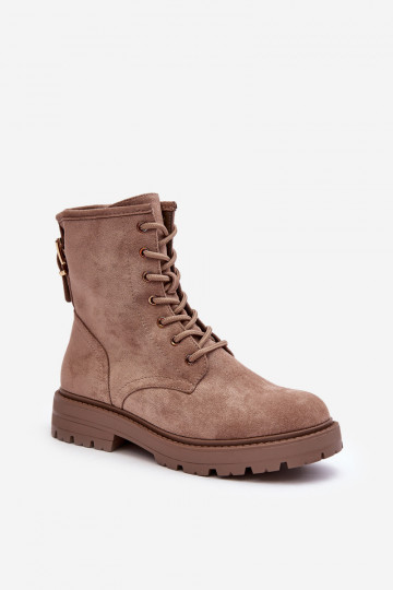 Pealiste omad saapad tõmblukuga beeži värvi Ninsuni