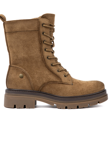 Klassikalise mudeli seemisnahk saapad sisse odcieniu brązu 2