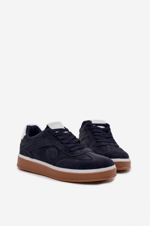 Sneakers tüüpi jalanõud meeste omad Sellel ondal Big Star SS174021 HI-POLY SYSTEM tumesinist värvi