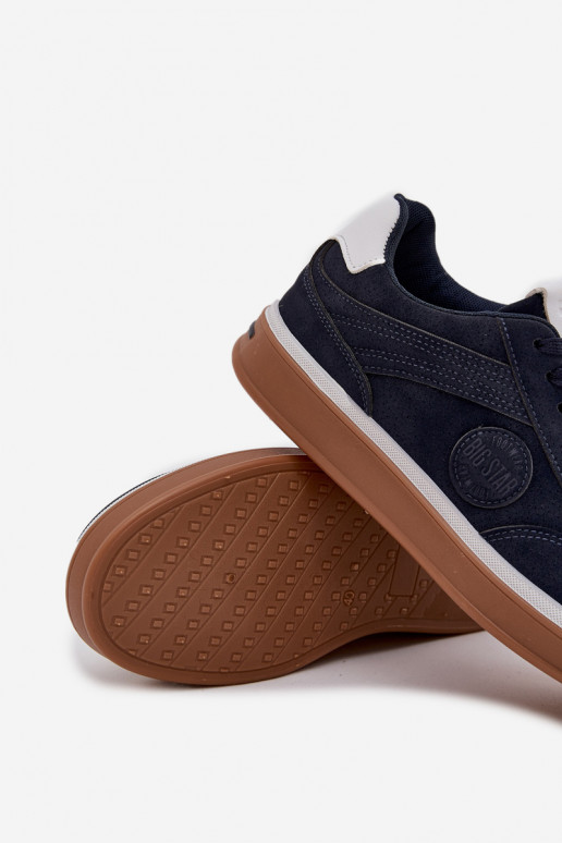 Sneakers tüüpi jalanõud meeste omad Sellel ondal Big Star SS174021 HI-POLY SYSTEM tumesinist värvi