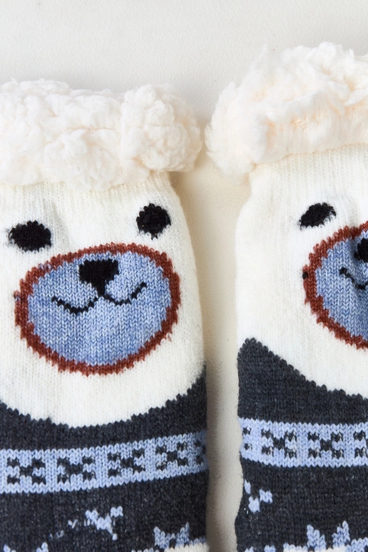 Grafiitvärvi sokid karusnahaga Lotis