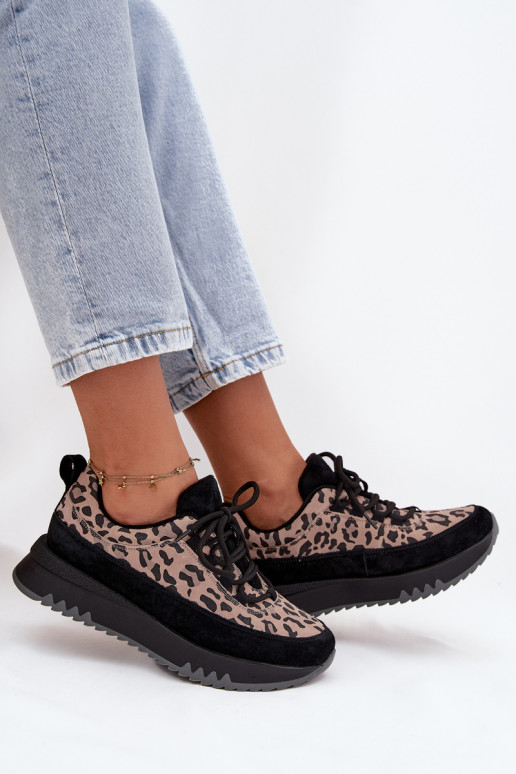 seemisnakhsed voodriga Sneakers tüüpi jalanõud Pealiste omad platvormiga Vinceza 66836 leopardimustriga msuud seemisnakhsed voodriga Sneakers tüüpi jalanõud Pealiste omad platvormiga Vinceza 66836 leopardimustriga msuud