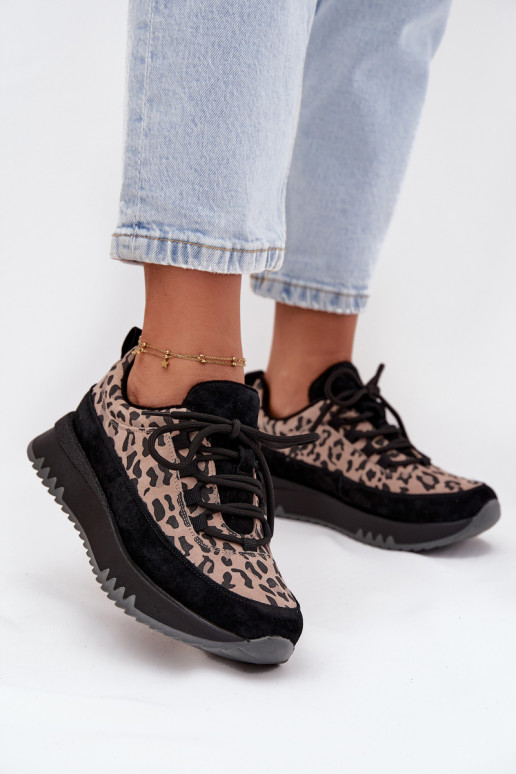 seemisnakhsed voodriga Sneakers tüüpi jalanõud Pealiste omad platvormiga Vinceza 66836 leopardimustriga msuud seemisnakhsed voodriga Sneakers tüüpi jalanõud Pealiste omad platvormiga Vinceza 66836 leopardimustriga msuud