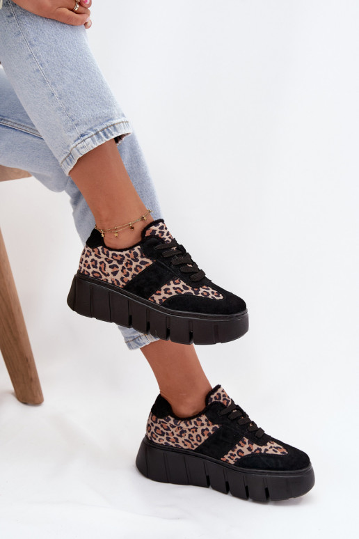 seemisnakhsed voodriga Sneakers tüüpi jalanõud Pealiste omad platvormiga Vinceza 66841 leopardimustriga msuud seemisnakhsed voodriga Sneakers tüüpi jalanõud Pealiste omad platvormiga Vinceza 66841 leopardimustriga msuud