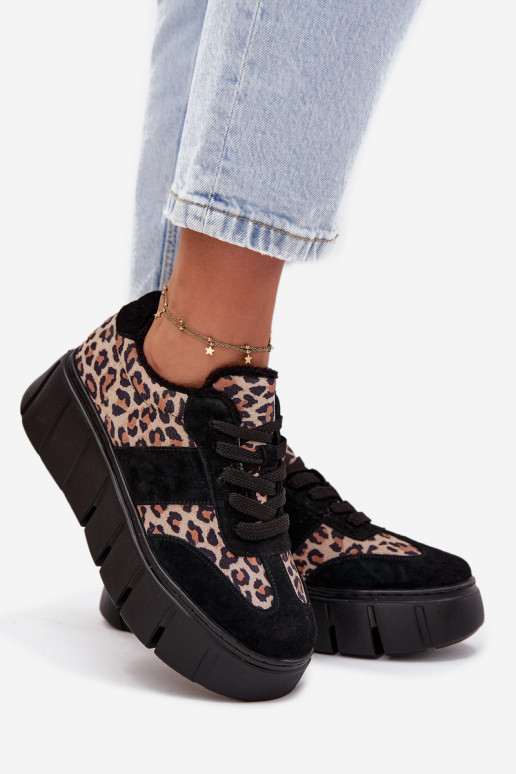 seemisnakhsed voodriga Sneakers tüüpi jalanõud Pealiste omad platvormiga Vinceza 66841 leopardimustriga msuud seemisnakhsed voodriga Sneakers tüüpi jalanõud Pealiste omad platvormiga Vinceza 66841 leopardimustriga msuud