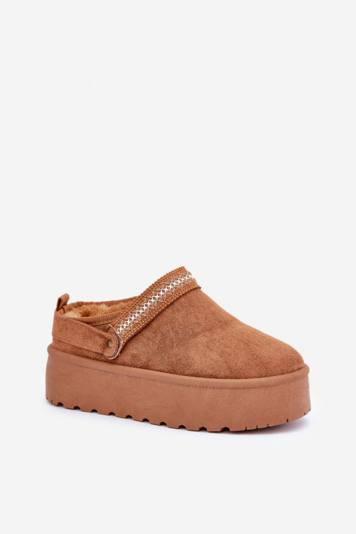 nööpidega lumesaapad Koos Ornate Haftem pruunid värvi Selithria