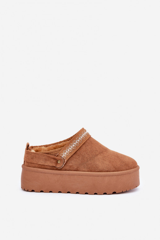 nööpidega lumesaapad Koos Ornate Haftem pruunid värvi Selithria