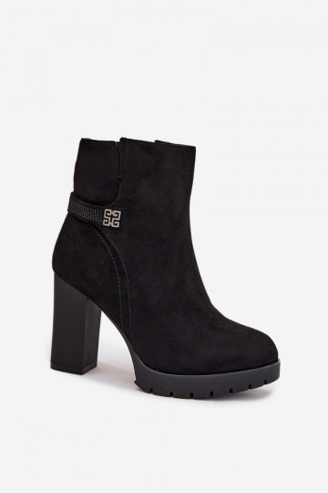 Soe naiste saapad dekoratiivsete kontsadega, mustavärvi Zayna 2