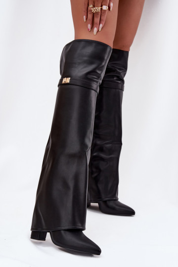 voodriga pika säärega saapadINysisseiniętą Cholesisseką Põlve jaoks Obcas Słupek msuud Serelle 2