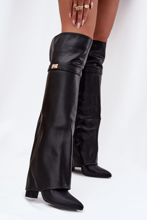 voodriga pika säärega saapadINysisseiniętą Cholesisseką Põlve jaoks Obcas Słupek msuud Serelle