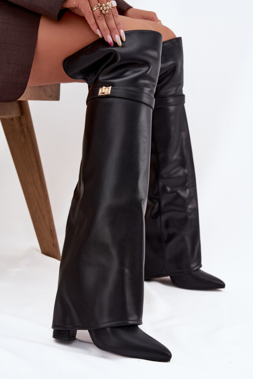 voodriga pika säärega saapadINysisseiniętą Cholesisseką Põlve jaoks Obcas Słupek msuud Serelle