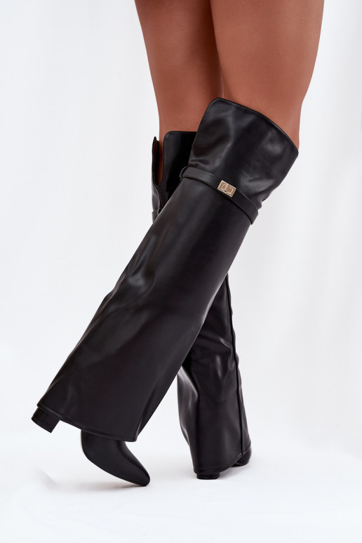 voodriga pika säärega saapadINysisseiniętą Cholesisseką Põlve jaoks Obcas Słupek msuud Serelle