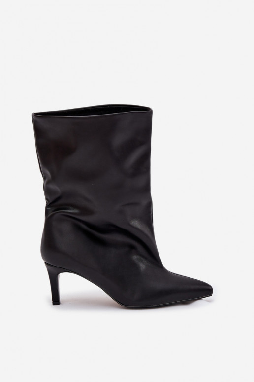 Slip-on Pealiste poolsaapad kõrge jämeda kontsaga msuud Solvienne