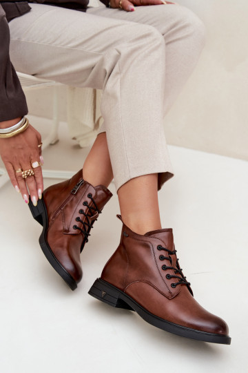 voodriga Pealhk Pealiste poolsaapad Sellel ondala kontsaga Vinceza 39953 pruunid värvi