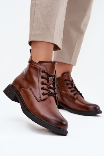 voodriga Pealhk Pealiste poolsaapad Sellel ondala kontsaga Vinceza 39953 pruunid värvi 2