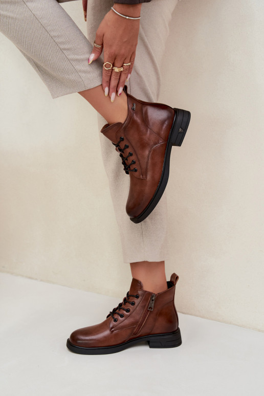 voodriga Pealhk Pealiste poolsaapad Sellel ondala kontsaga Vinceza 39953 pruunid värvi