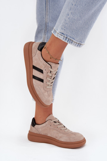 seemisnakhsed Sneakers tüüpi jalanõud Pealiste omad platvormiga beeži värvi Elivienne
