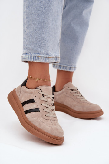 seemisnakhsed Sneakers tüüpi jalanõud Pealiste omad platvormiga beeži värvi Elivienne 2