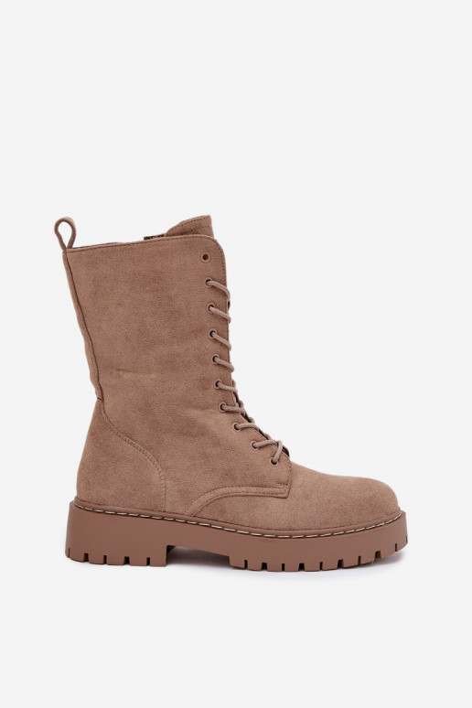 saapad Pealiste omad voodriga Khakivärvi Sellel onrvielle