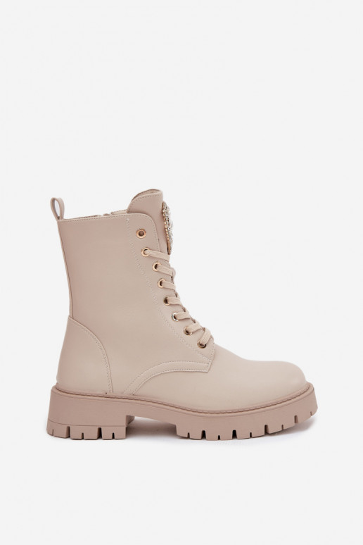 saapad Pealiste omad kristallidega Peal Języku Elevandiluu värvi Rosira