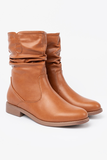 Komfortosissee lumesaapad karmelosissee z marszczeniami