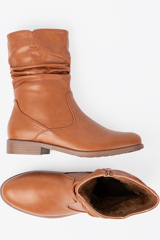 Komfortosissee lumesaapad karmelosissee z marszczeniami