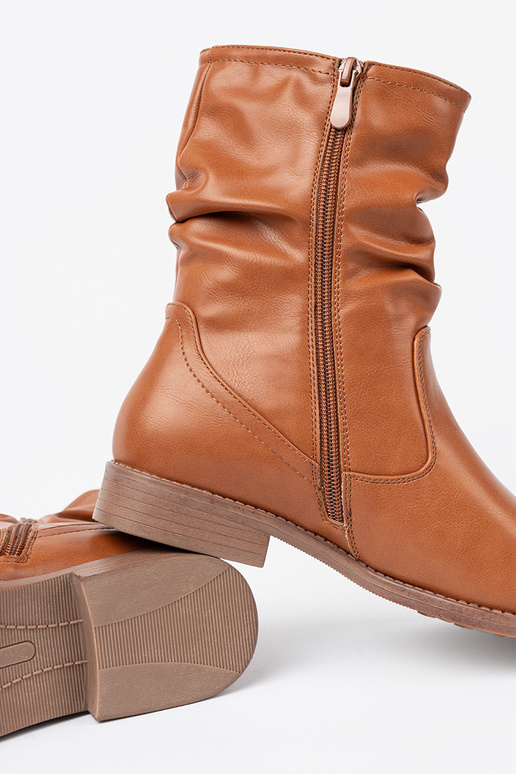 Komfortosissee lumesaapad karmelosissee z marszczeniami