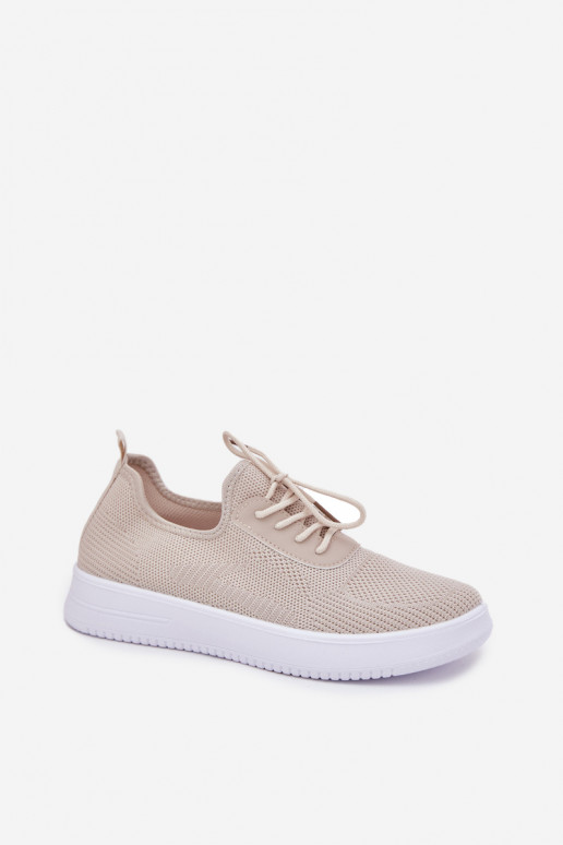 Riidest Slip-on spordijalatsid platvormiga Pealiste omad beeži värvi Kalyra Riidest Slip-on spordijalatsid platvormiga Pealiste omad beeži värvi Kalyra